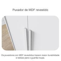 Guarda Roupa Casal Ambiente Bragança 6 Portas 6 Gavetas Neve - Novo Horizonte