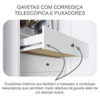 Guarda Roupa Casal Ambiente Bragança 6 Portas 6 Gavetas Neve - Novo Horizonte - 6