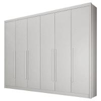 Guarda Roupa Casal Ambiente Bragança 6 Portas 6 Gavetas Neve - Novo Horizonte - 8