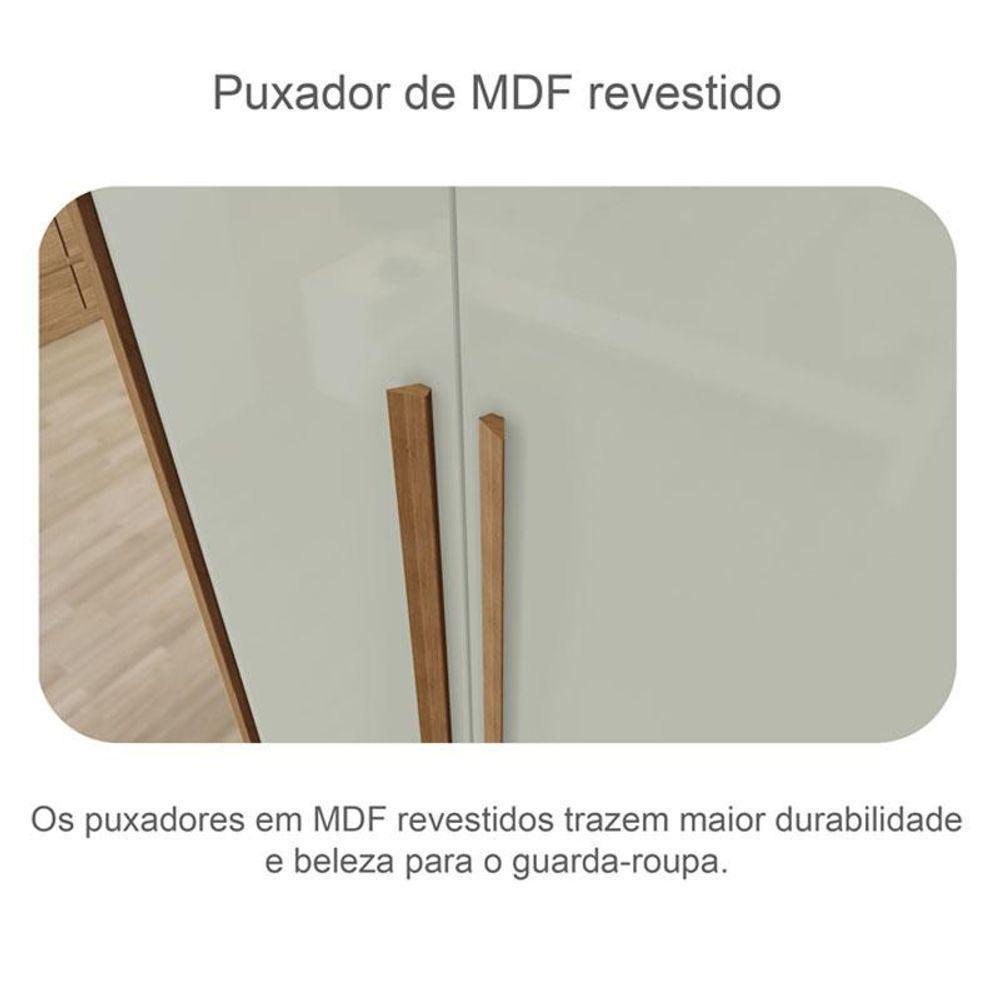 Guarda Roupa Casal Bragança E Cômoda Seul Cumaru 25 Fendi - Novo Horizonte - 6