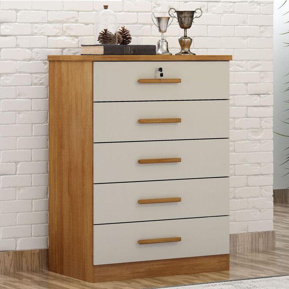 Guarda Roupa Casal Linea Com Espelho E Gaveteiro Suiça Cumaru 25 Fendi - Novo Horizonte - 9