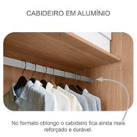 Guarda Roupa Casal Belmonte 2 Portas 6 Gavetas Cumaru 25 Fendi Com Espelho - Novo Horizonte - 3
