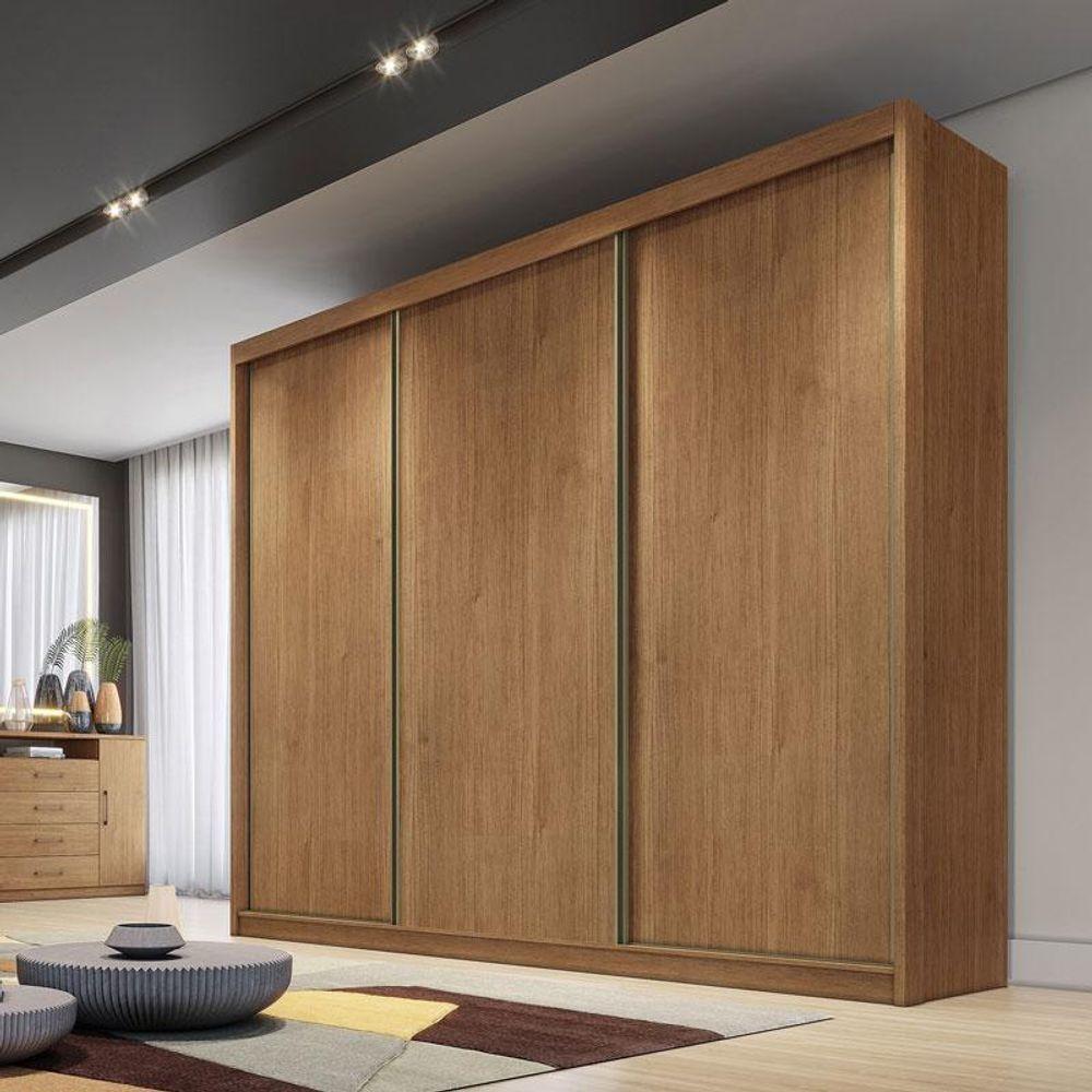 Guarda Roupa Casal Medelim E Gaveteiro Suiça Cumaru 23 - Novo Horizonte - 8