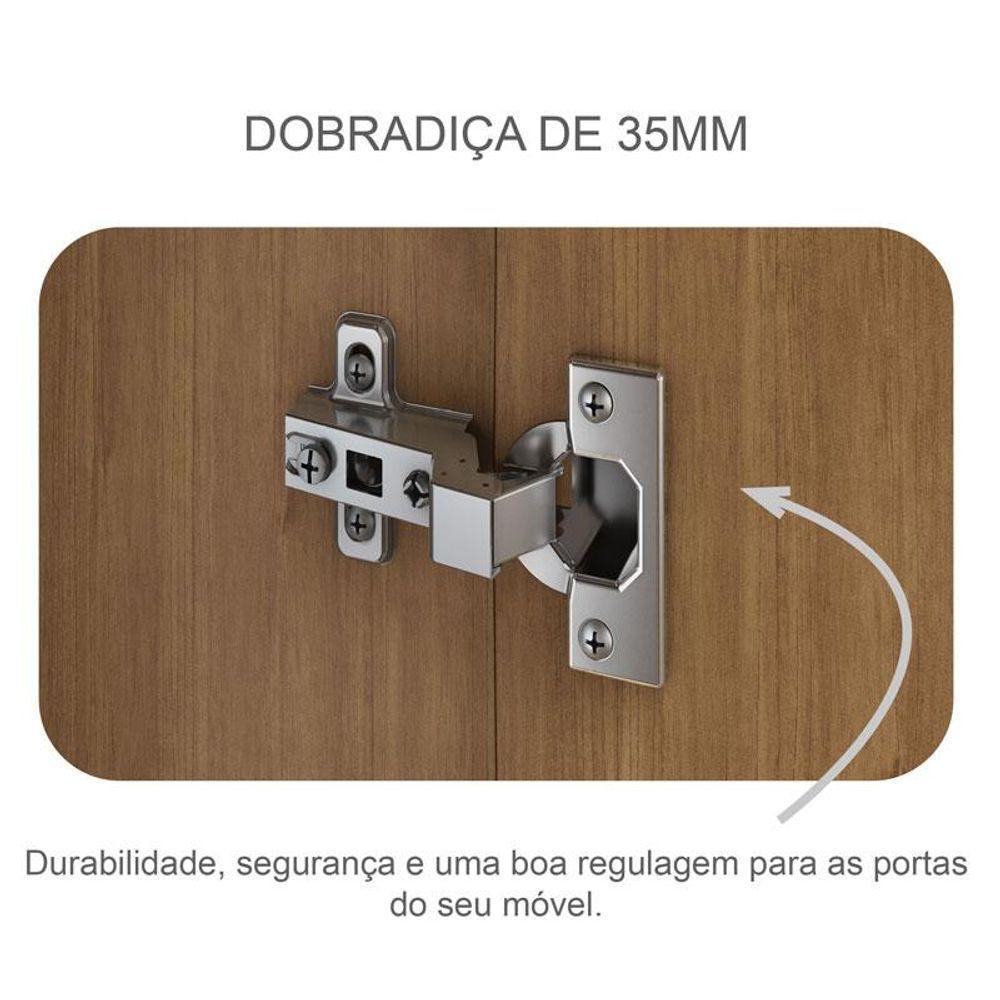 Guarda Roupa Casal Livorno Com Nicho E Gaveteiro Suiça Cumaru 23 - Novo Horizonte - 5