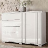 Cômoda Sapateira Texas Branco Brilho - Moval - 5