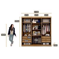 Guarda Roupa Casal New Messina E Cômoda Seul Cumaru 25 Fendi - Novo Horizonte - 3