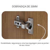 Guarda Roupa Casal New Messina E Cômoda Seul Cumaru 25 Fendi - Novo Horizonte - 5