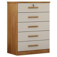 Cômoda Gaveteiro Suiça Com Chave Cumaru 25 Fendi - Novo Horizonte - 1