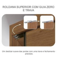 Guarda Roupa Solteiro Toledo E Cômoda Seul Cumaru 23 - Novo Horizonte - 7