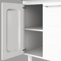 Gabinete De Cozinha Juno Branco Em Aço Com 4 Gavetas Para Pias De 1,50 Metros - P89591 - Cozimax - 6