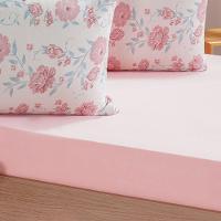 Jogo De Cama Casal Dreams Malha 100% Algodão 138x188x30cm Rosa Claro - 3