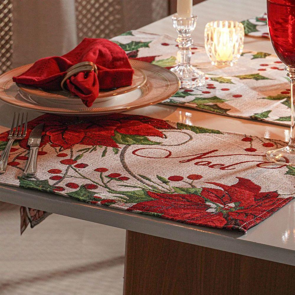 Lugar Americano Decorativo Natalino 33x48cm Noel - 1