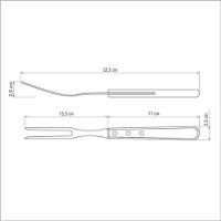 Garfo Trinchante Tramontina Polywood Aço Inox Madeira - 2