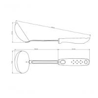 Concha Tramontina Utilitá 30,8cm Em Aço Inox Preta - 4