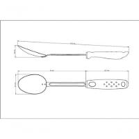 Colher Para Servir Tramontina Utilitá 33,6cm Em Aço Inox Branca - 2
