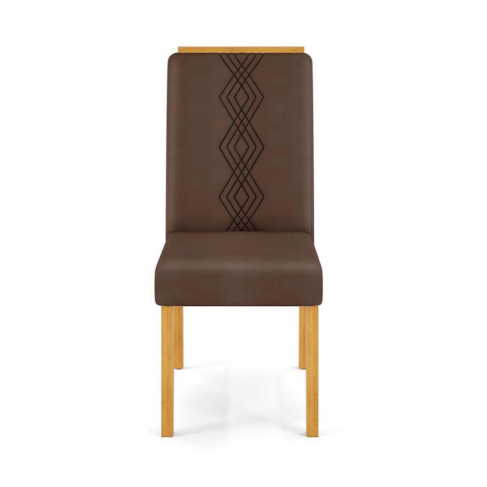 Conjunto Sala De Jantar 4 Cadeiras Tampo Redondo Com Vidro Kiara Cedro Off White Yasmin Veludo Moca - Dj Móveis - 9