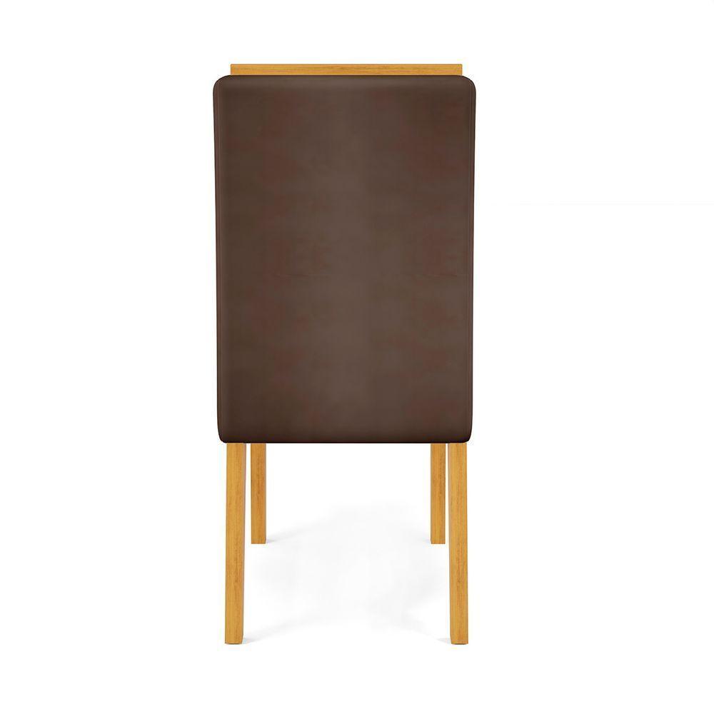 Conjunto Sala De Jantar 4 Cadeiras Tampo Redondo Com Vidro Kiara Cedro Off White Yasmin Veludo Moca - Dj Móveis - 10