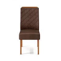 Conjunto Sala De Jantar Mesa Com 6 Cadeiras Tampo Curvo 160cm Kiara Freijó/off White Lídia Veludo Moca - Dj Móveis - 10