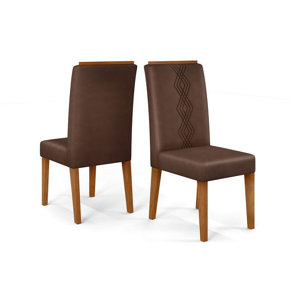 Conjunto Sala De Jantar Mesa Com 6 Cadeiras Tampo Curvo 160cm Kiara Freijó/off White Yasmin Veludo Moca - Dj Móveis - 9