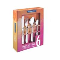 Faqueiro Tramontina Laguna Em Inox Com Facas De Mesa 24 Peças - 3