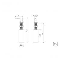 Dosador De Sabão Tramontina Em Inox Com Recipiente Plástico 500ml - 3