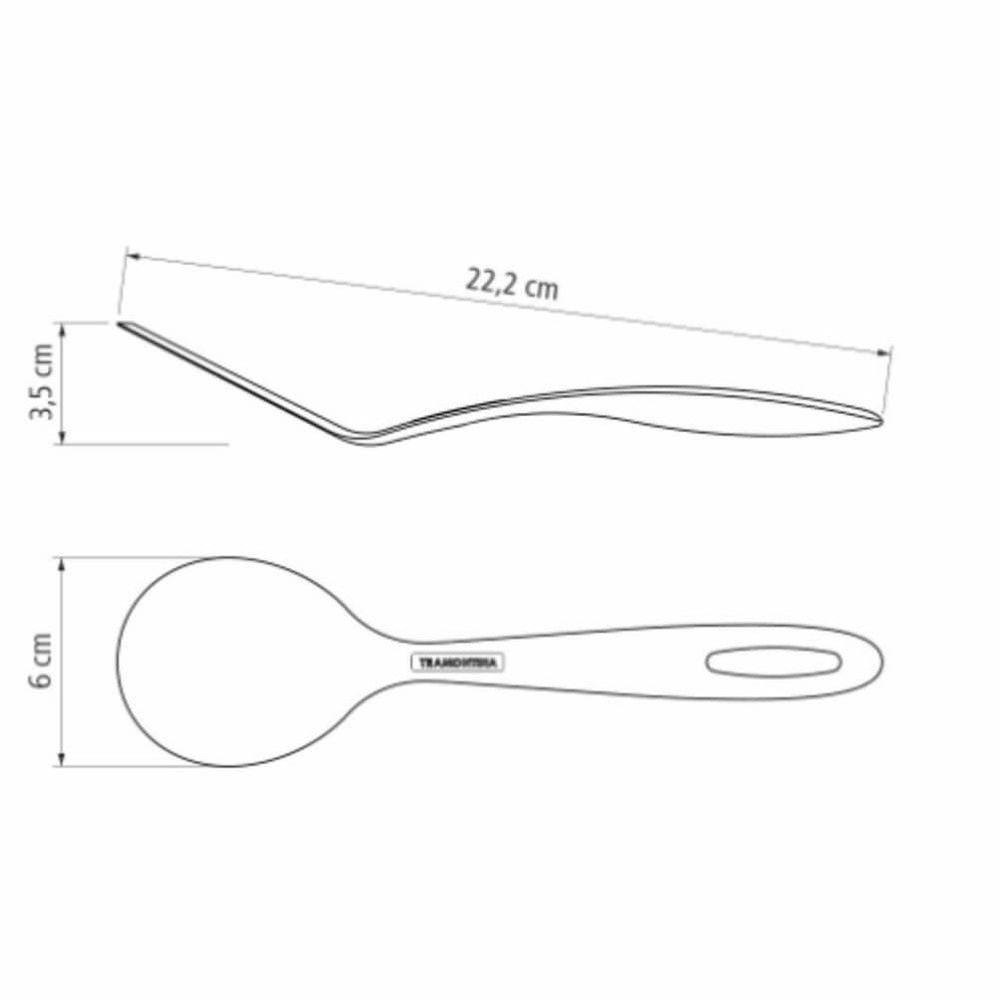 Espátula Para Ovo Tramontina Ability 22cm Em Nylon Vermelho - 4