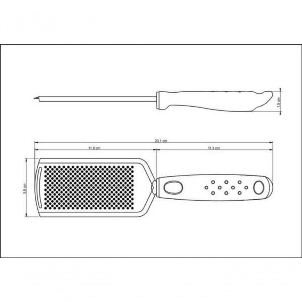 Mini-ralador Tramontina Utilitá Aço Inox Vermelho - 2