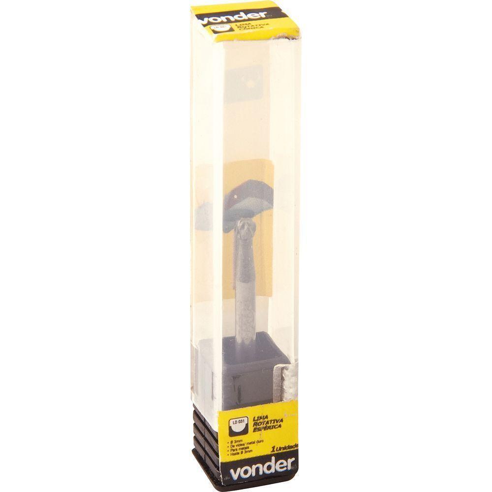 Lima Rotativa Esférica 4mmx4mm Com Haste 3mm Vonder - 2