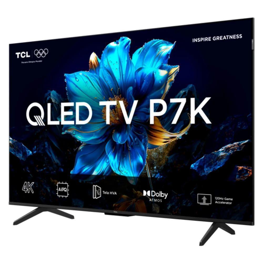 Smart TV TCL QLED 55 4K Google TV Wi-Fi Comando De Voz 55P7K - 5