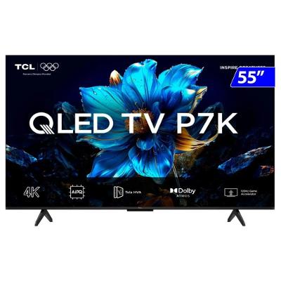 Smart TV TCL QLED 55 4K Google TV Wi-Fi Comando De Voz 55P7K