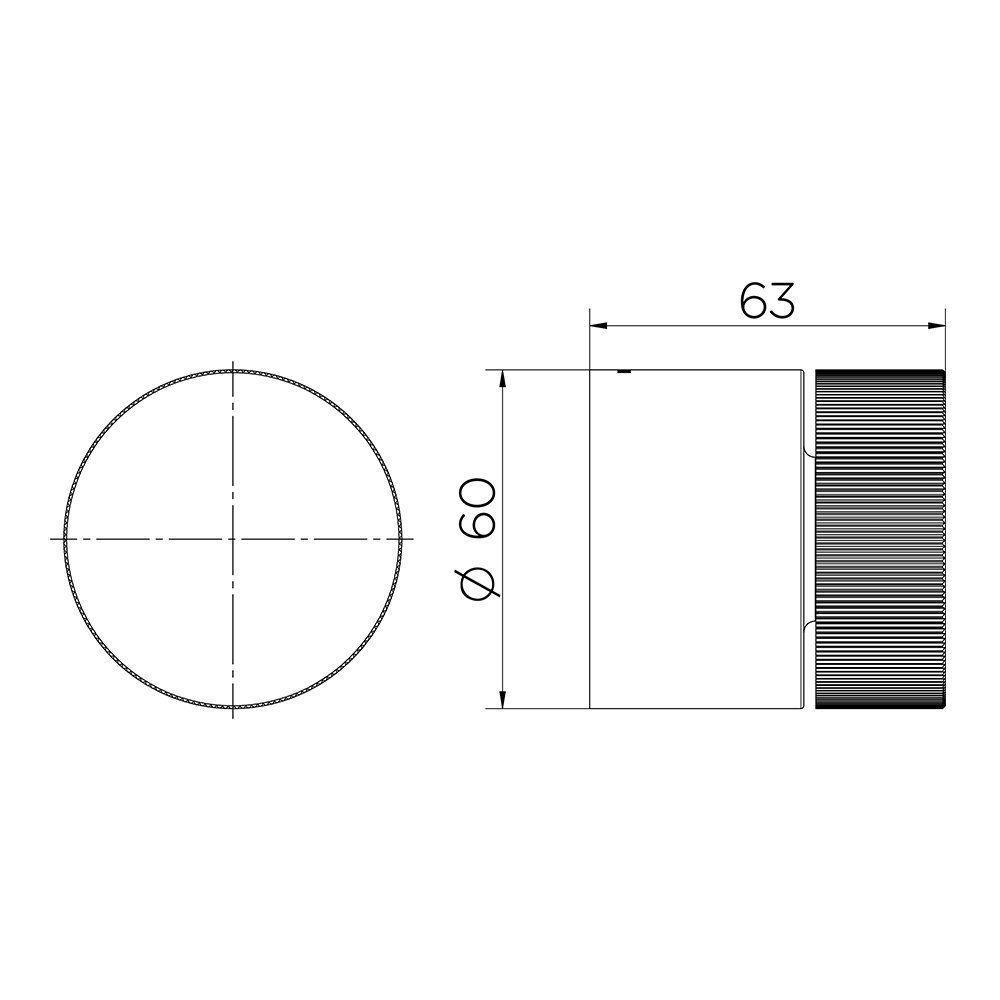 Acabamento Para Registro Docol Mix&match 90009264006 Docolbase 1/2, 3/4, 1 Cromado - 3