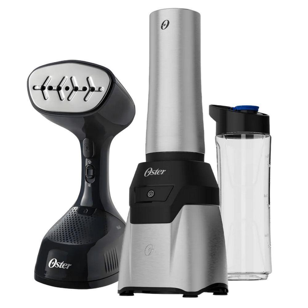 Kit Blender Power Inox e Passadeira a Vapor Oster - 110V - 1