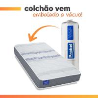 Colchão Solteiro Probel Espuma D33 88x188x14 Night Day A Vácuo Branco/cinza - 5