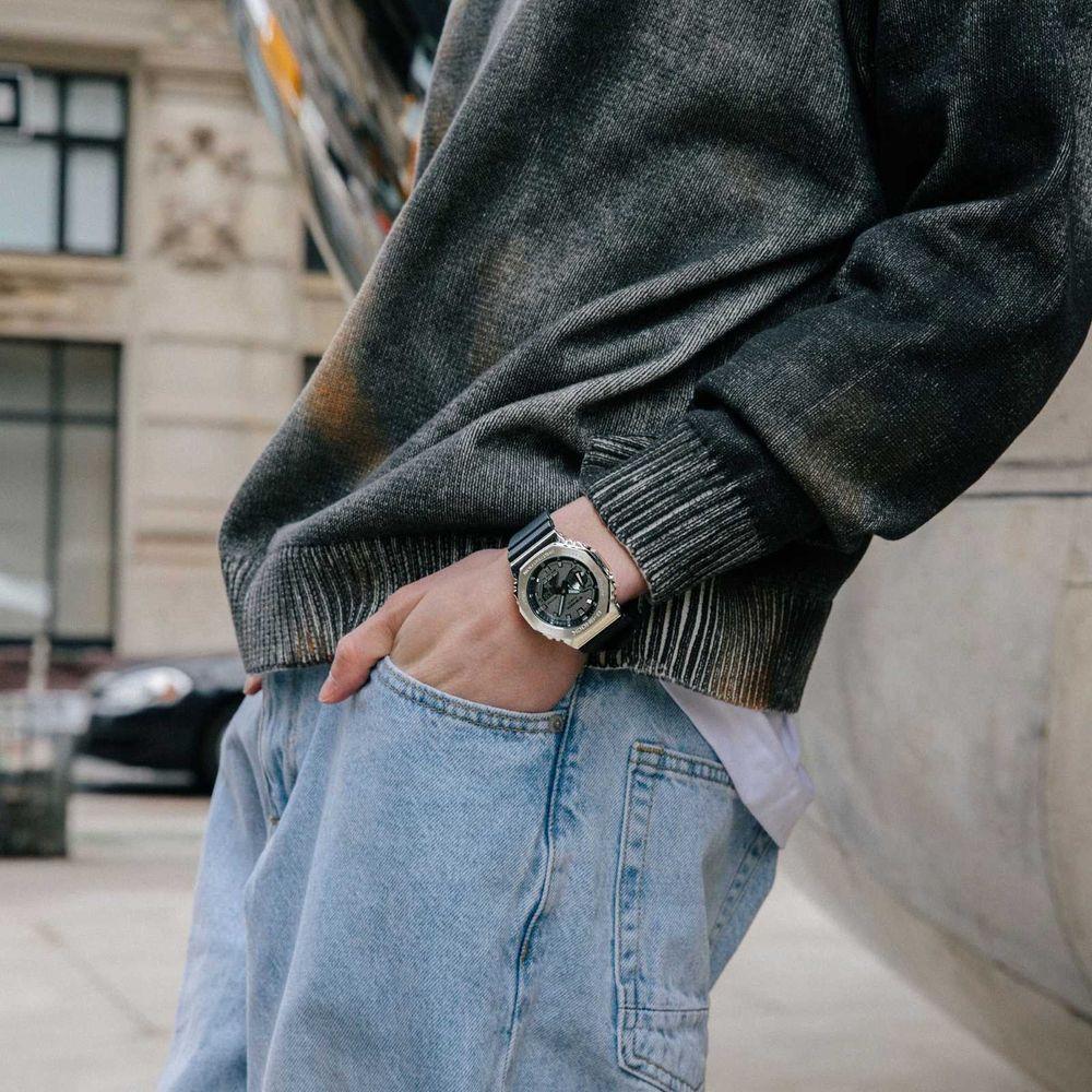 Relógio Casio G-shock Gm-2100-1adr Metal Covered - 5