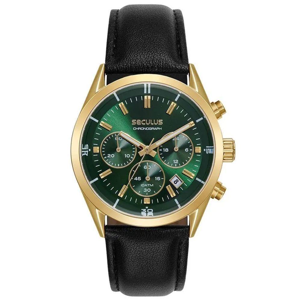 Relógio Seculus Cronógrafo 77339gpsvdc2 Vidro Abaulado - 1