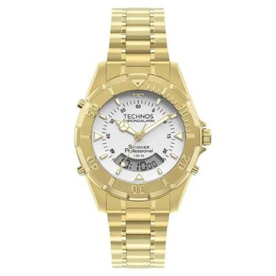 Relógio Technos Skydiver Wt2050afn/1b Dourado Masculino