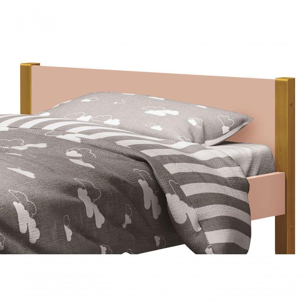 Cama Babá Solteiro Simba Rosa Fosco Com Madeira - Moveisaqui - 2