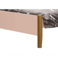 Cama Babá Solteiro Simba Rosa Fosco Com Madeira - Moveisaqui - 5