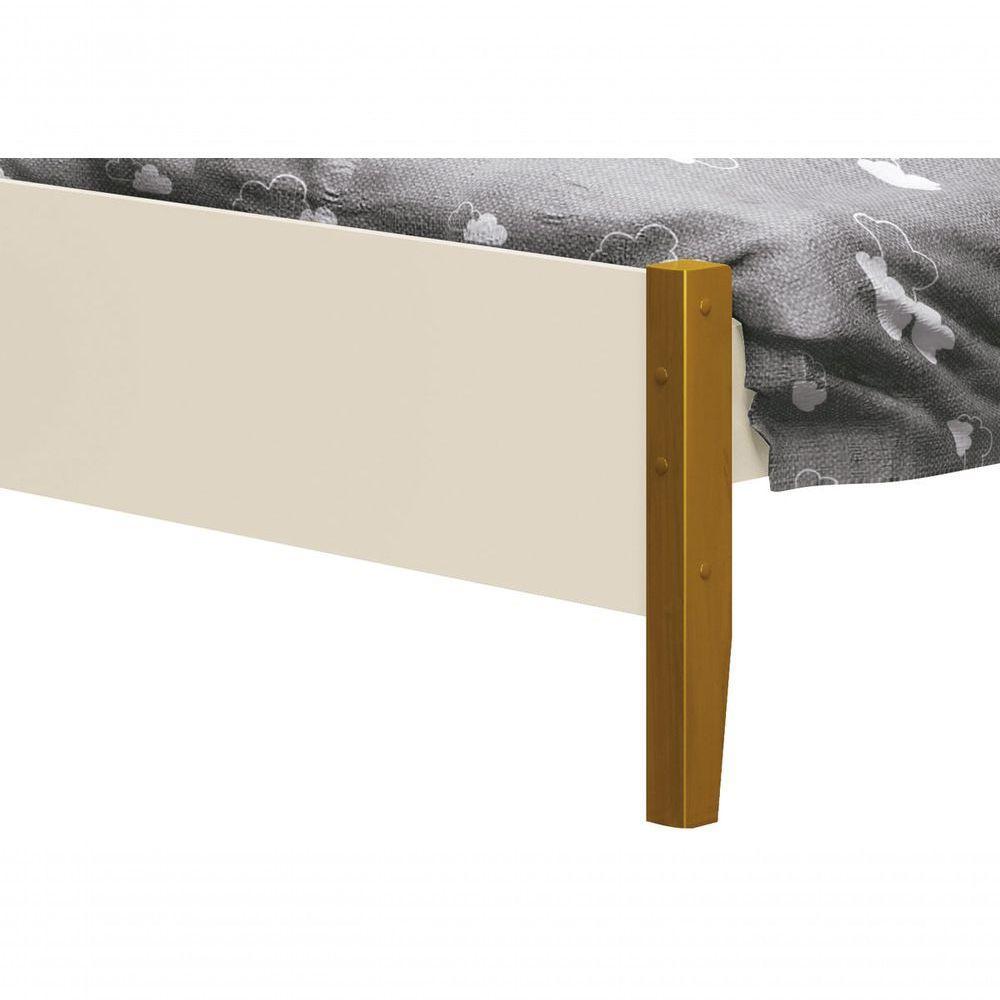 Cama Babá Solteiro Simba Areia Fosco Com Madeira - Moveisaqui - 3