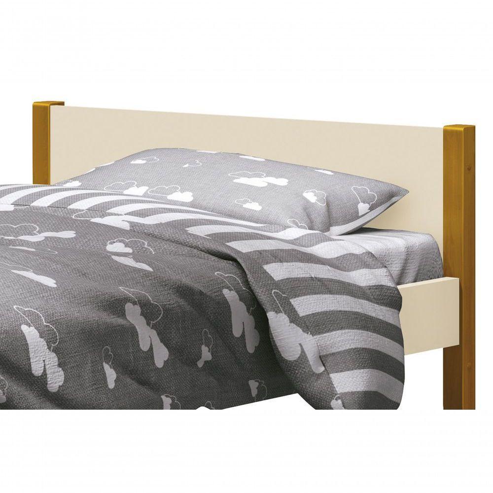 Cama Babá Solteiro Simba Areia Fosco Com Madeira - Moveisaqui - 4