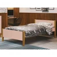 Cama Babá Solteiro Simba Rosa Fosco Com Madeira - Reller - 2