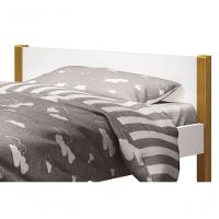 Cama Babá Solteiro Simba Branco Fosco Com Madeira - Moveisaqui