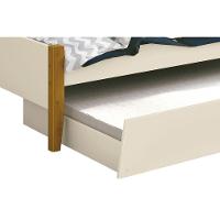 Cama Babá Solteiro Com Auxiliar Simba Areia Fosco Com Madeira - Moveisaqui - 5