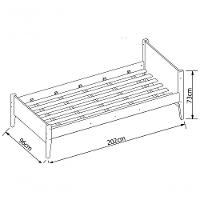 Cama Babá Solteiro Simba Rosa Fosco Com Natural - Reller - 5