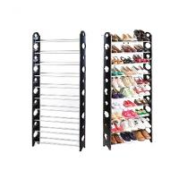 Sapateira 30 Pares 10 Prateleiras Estante Armazenamento Empilhável Suporte Para 60 Tenis Sapatos Organizador Modular - 2