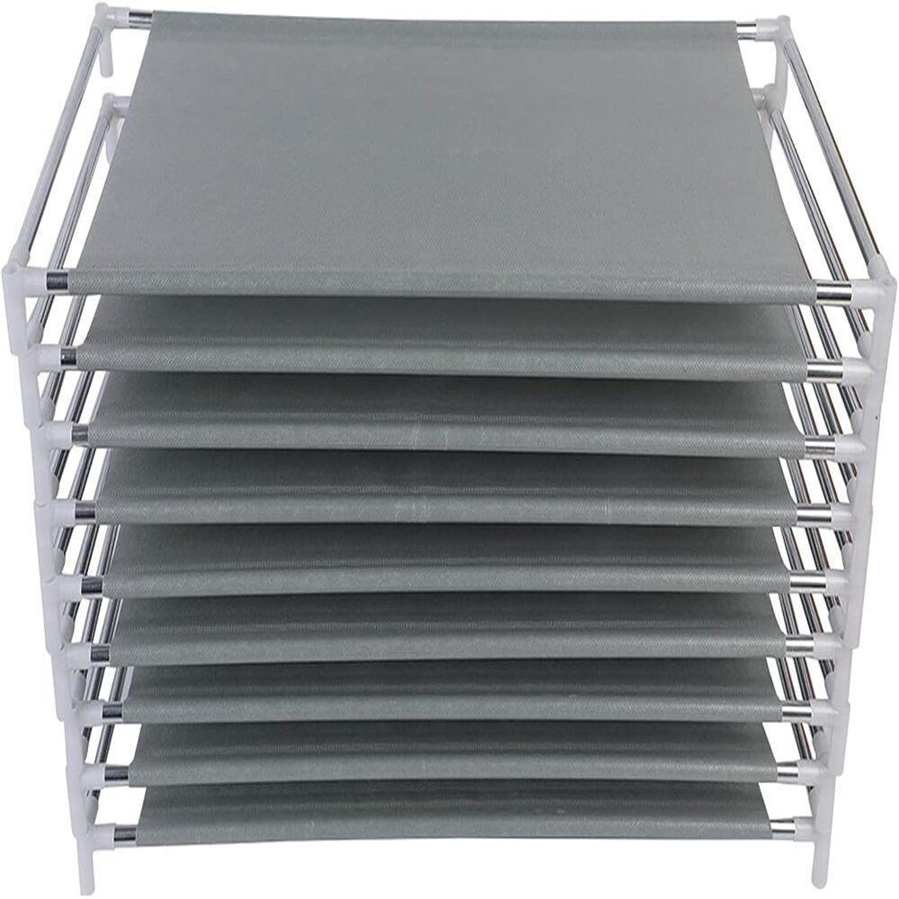 Sapateira Dupla 6 Prateleiras Estante Organizador 2 Em 1 Guarda Roupa Grande Armario Portatil Desmontavel - 6