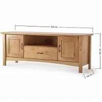 Kit Rack Para Tv De Até 60" E Aparador 100% Madeira Ballena Carvalho