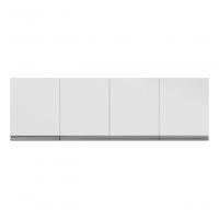 Aéreo Armário Multiuso Andreia P/cozinha 160cm Ajl Cor Amêndoa/preto - 1