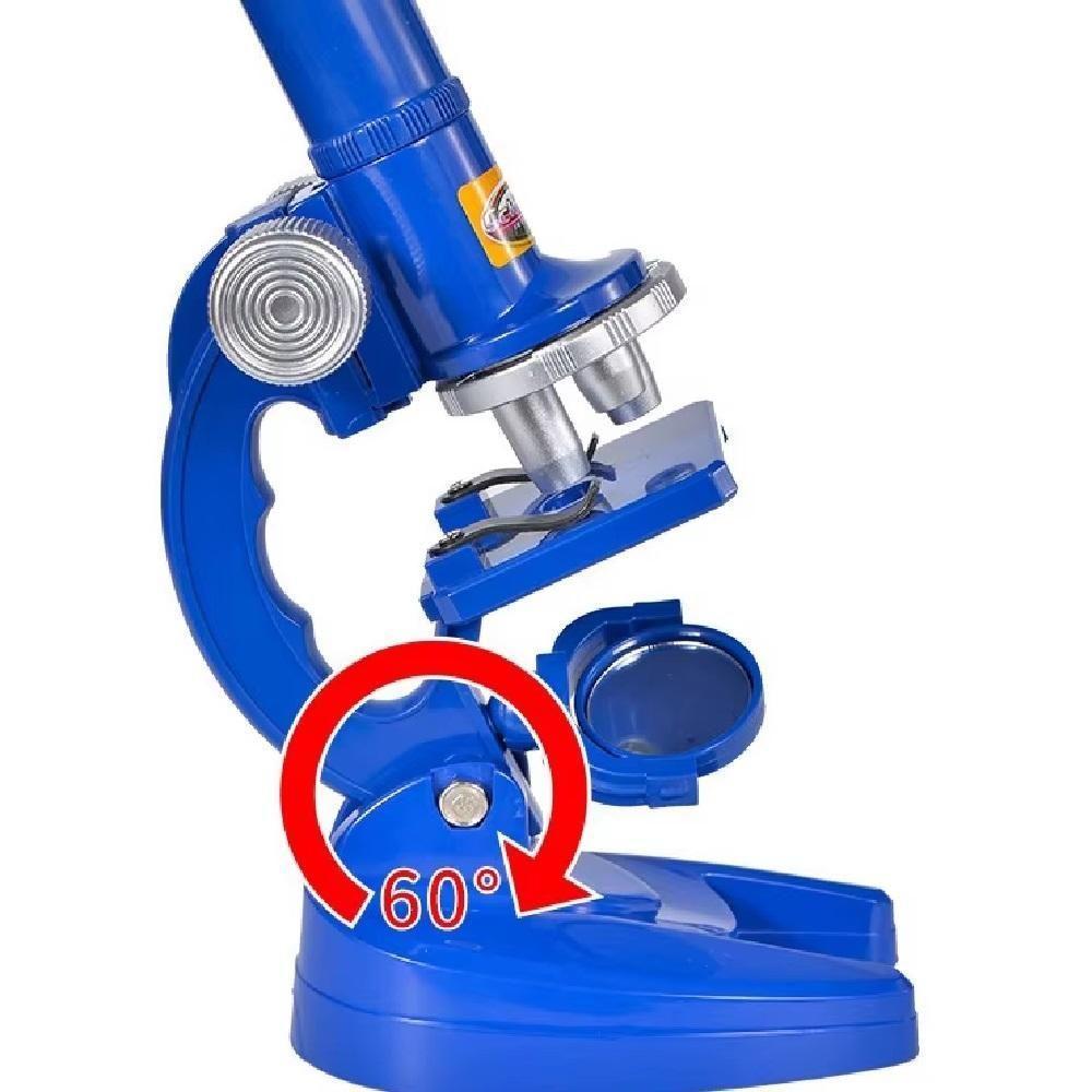 Microscopio Mesa Infantil Kit Laboratorio Pedagogico Ampliacao 450x Led Cientista Acessorios Escolar - 5