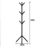 Cabideiro Portátil 9 Ganchos Pendurador Roupas Casaco Chapéu Boné Mancebo Desmontável Casa Banheiro Closet Arara Preta - 7